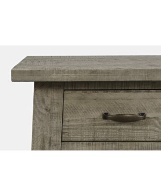 Rustic Farmhouse Solid Wood 50" Sofa Table with Drawers and Two Shelves