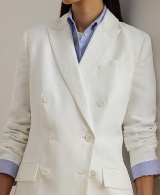 Women's Double-Breasted Twill Blazer