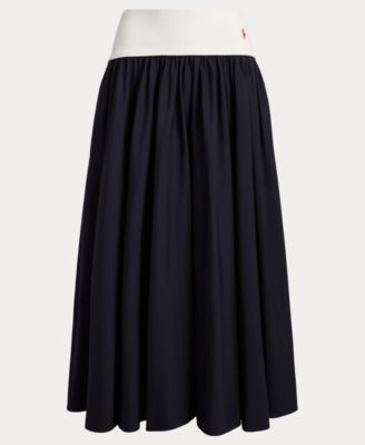 Women's Shirred A-Line Skirt
