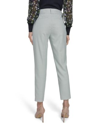 Women's Slim Fit Tonal Stripe Pants