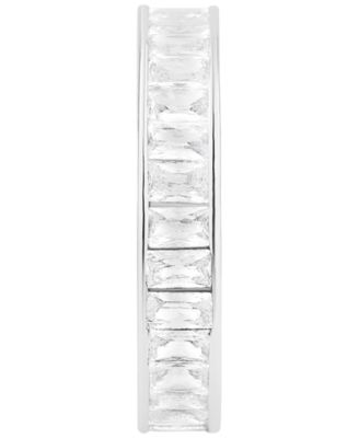 Cubic Zirconia Silver Plated Band Ring, Macy's Exclusive