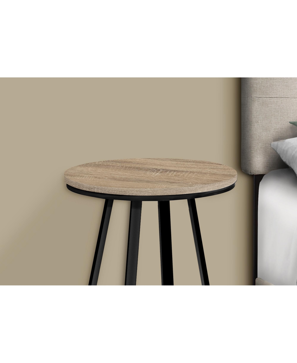 Lovmor Accent Table, Side, Round, End, Nightstand, Lamp, Living Room, Bedroom, Contemporary, Modern