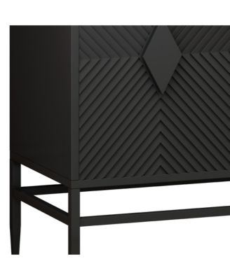 Minimalist MDF Cabinet with Adjustable Shelf