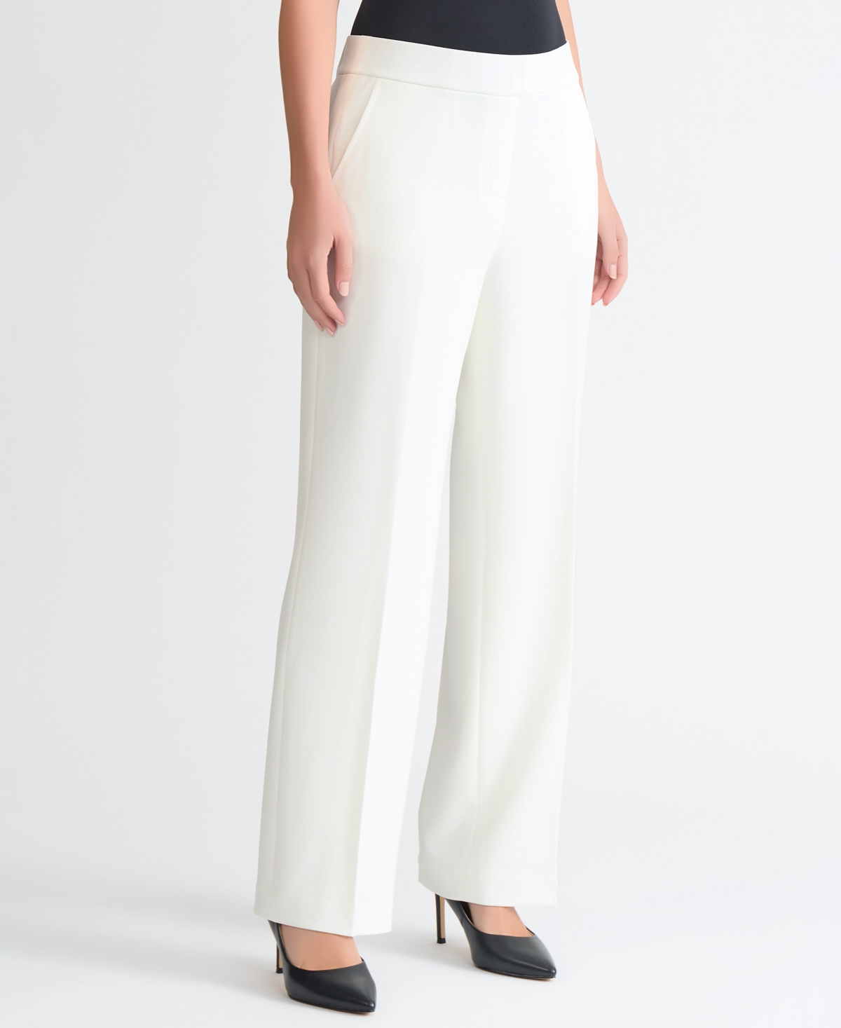 Kasper Women's Gracie High-Rise Straight-Leg Pants