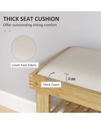 Wooden Frame Shoe Organizer with Two Shelves