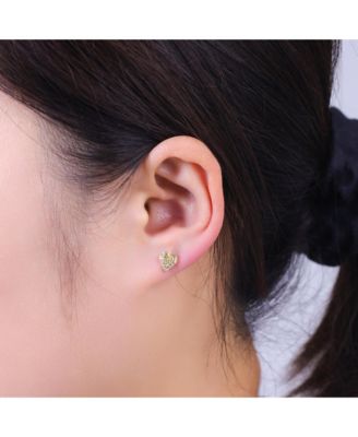 Crystal Winnie the Pooh Trio Earring Set