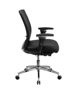 24/7 300 lb. Rated Seat Slider Ergonomic Office Chair with Adjustable Lumbar