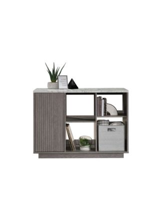 Modern Gray Storage Solution with 2 Adjustable Shelves for Living Room Guest Room and Entryway