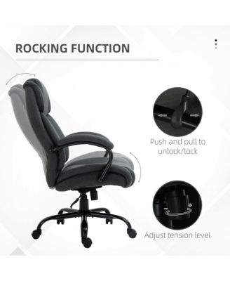 Big and Tall Executive Office Chair 484lbs, Charcoal