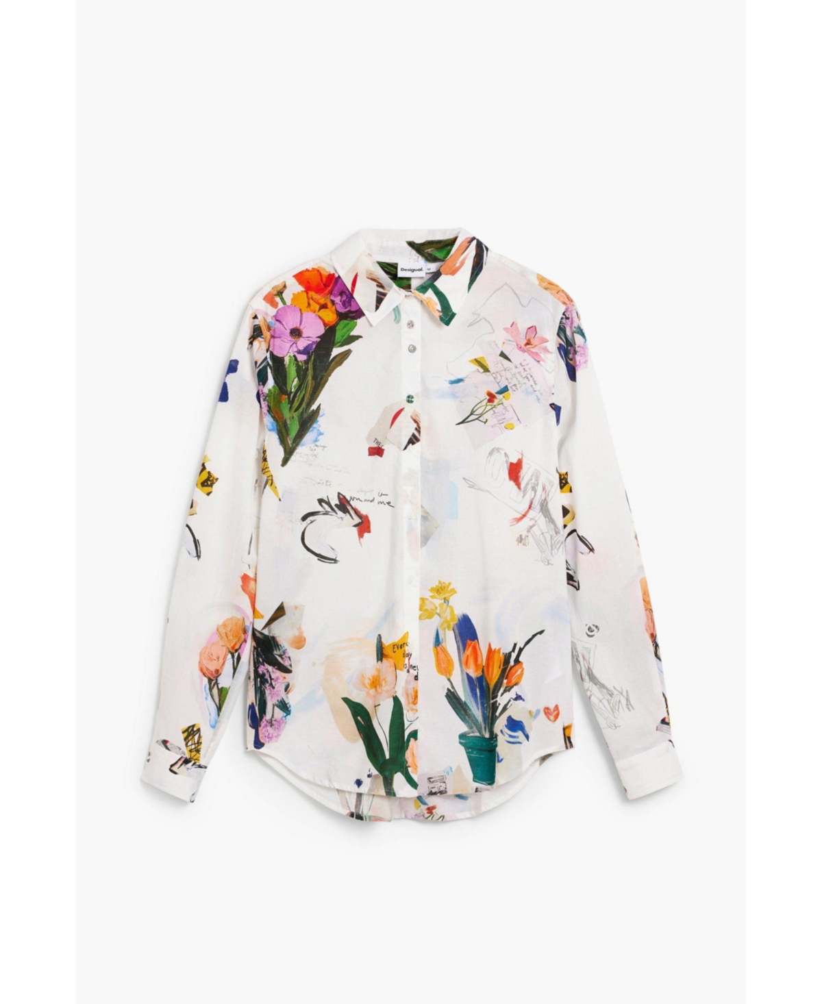 Desigual Women's Collage flower shirt