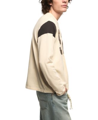 Men's Long-Sleeve Football Crewneck T-Shirt