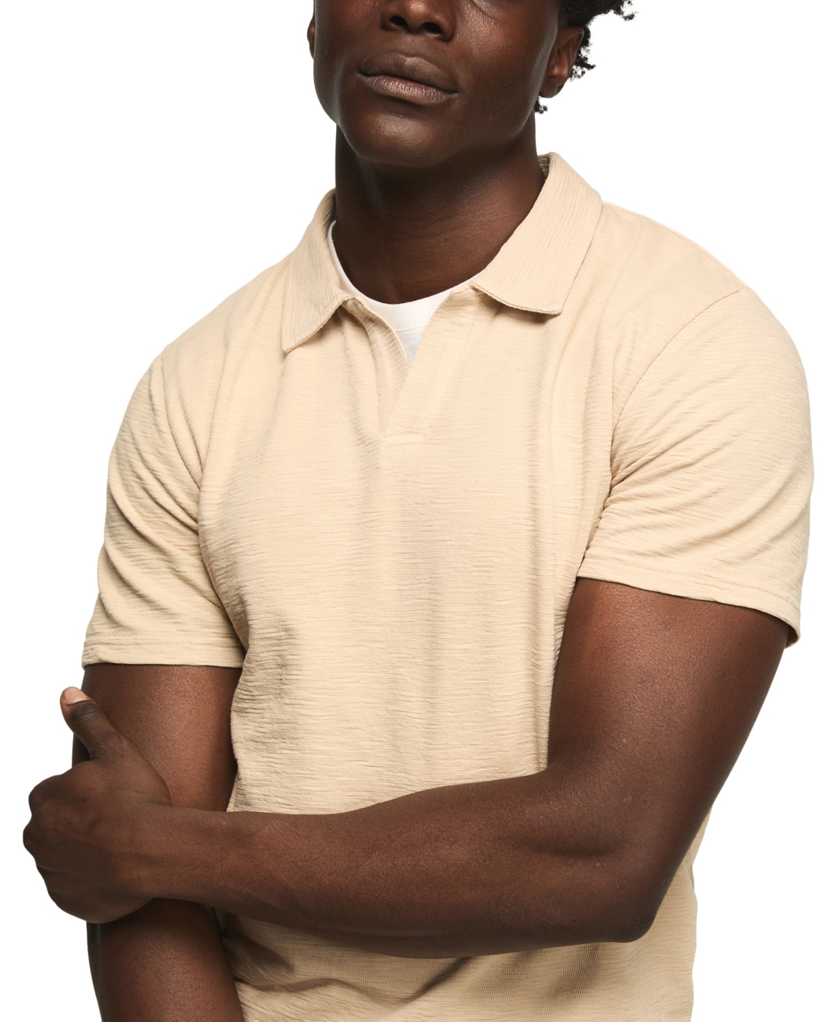 Lucky Brand Men's Jacquard Short-Sleeve Shirt