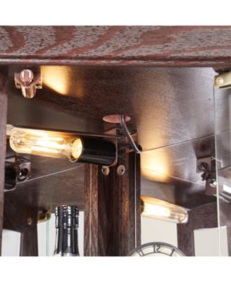 Lighted Corner Curio Cabinet