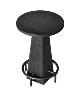 Bar Table, 37.4" High Round Pub Table for Small Spaces, Kitchen, Dining Room (Only Table)
