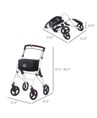 Upright Walker, Walking Aid Rolling Walker with Tray