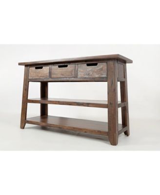 Painted Canyon Rustic Solid Acacia 50" Sofa Table