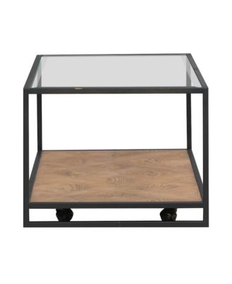 Bedford Cocktail Table for Living Room - Weathered Oak