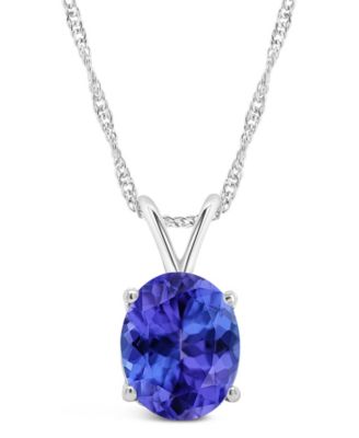 Tanzanite Pendant Necklace (3-1/6 ct. t.w.) in 14k Yellow Gold (also in 14k White Gold)