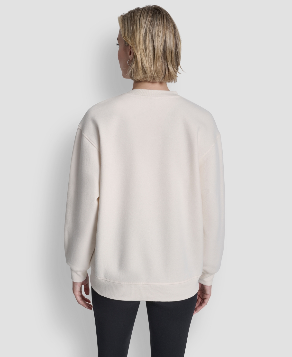 Dkny Sport Women's Nolita Rhinestone Logo Crewneck Sweatshirt