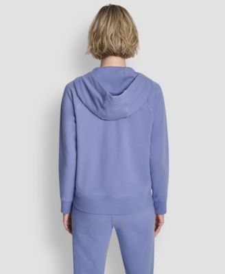 Women's Two-Tone Logo Drawcord Zip Hoodie