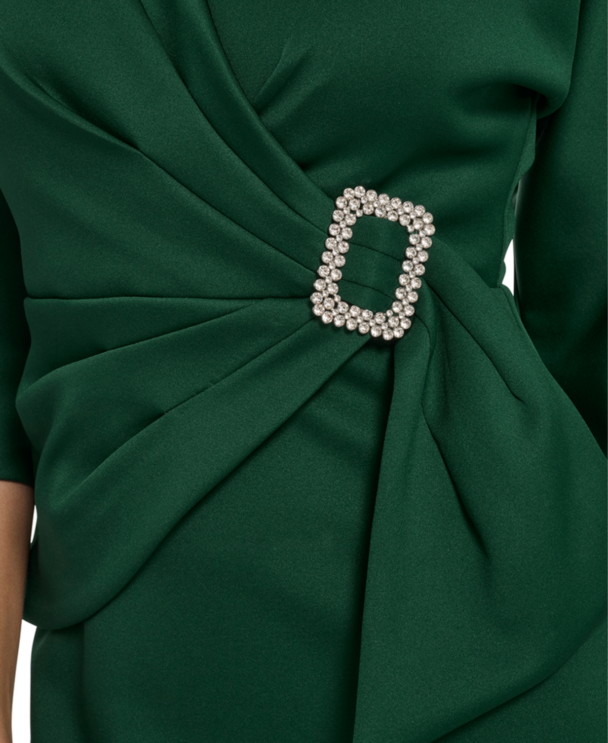 Eliza J Women's V-Neck Side Drape Cocktail Dress