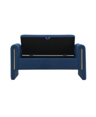Teddy Bed End Bench with Arms & Storage