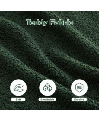 Streamdale Soft Teddy Fabric Boneless Sofa, No Assembly, Anti-Slip, 32D Sponge