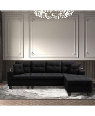 Streamdale Convertible Corner Sectional Sofa with Storage