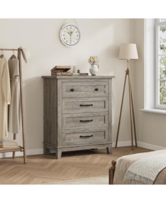 4 Dresser for Bedroom, 34.8 in Tall Vertical Drawer Dresser