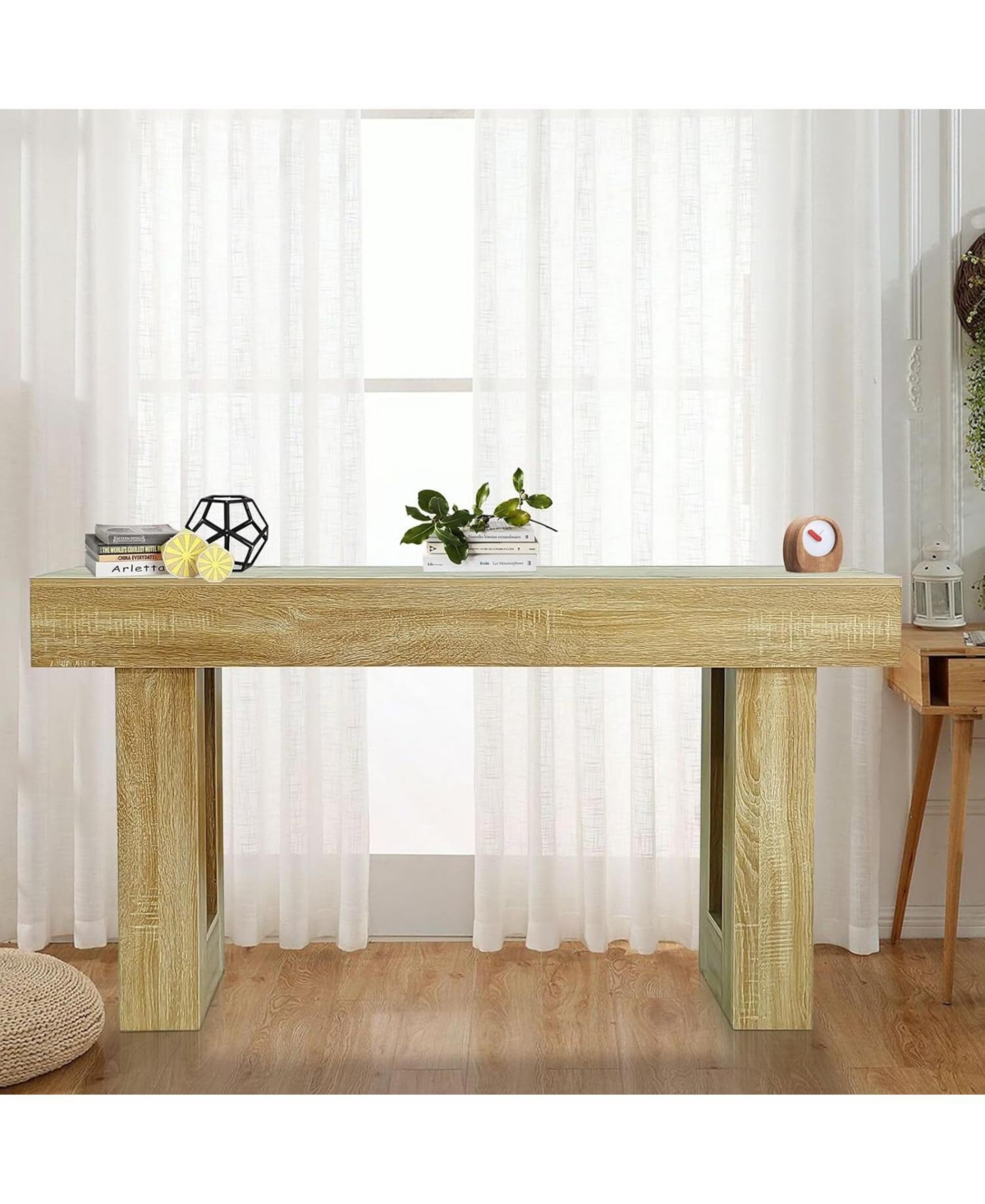 gaomon 63" Wood Console Table for Entryway, Rectangular Sofa Table Behind The Couch, Modern Farmhouse Console Tables