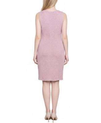 Women's Two Piece Novelty Knit and Lace Dress Set