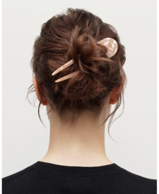 French Hair Pin in Midnight Horn