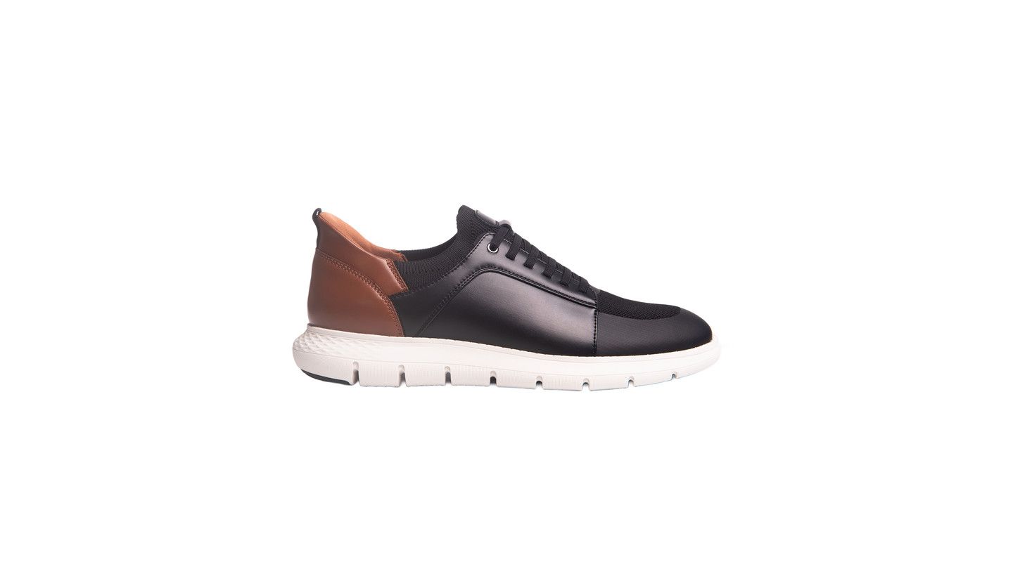 Мужские кроссовки Marc Joseph New York Newbury St Hands-Free Slip On Technology Lightweight, цвет: Чёрный кожаный — фото 6