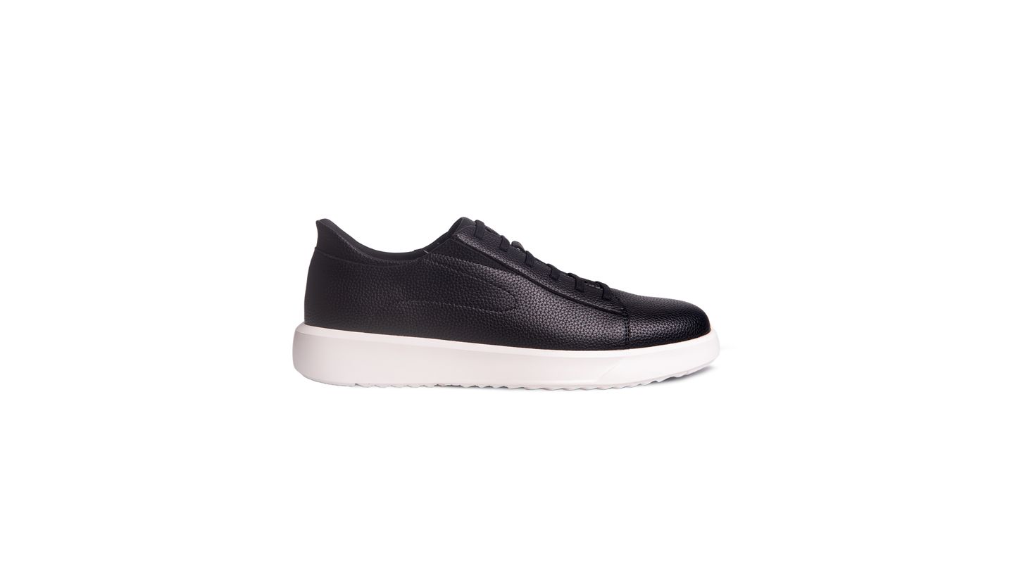 Мужские кроссовки Marc Joseph New York River St Hands-Free Slip On Technology Leather Fashion, цвет: Чёрный кожаный — фото 6