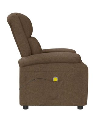 Massage Chair Brown Fabric, wood, and metal Single Massage Chair
