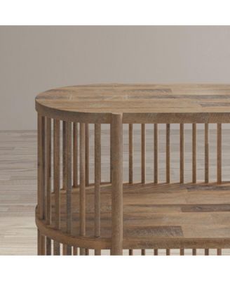 Rhapsody Mid-Century Modern 36" Open Storage Console Bookcase