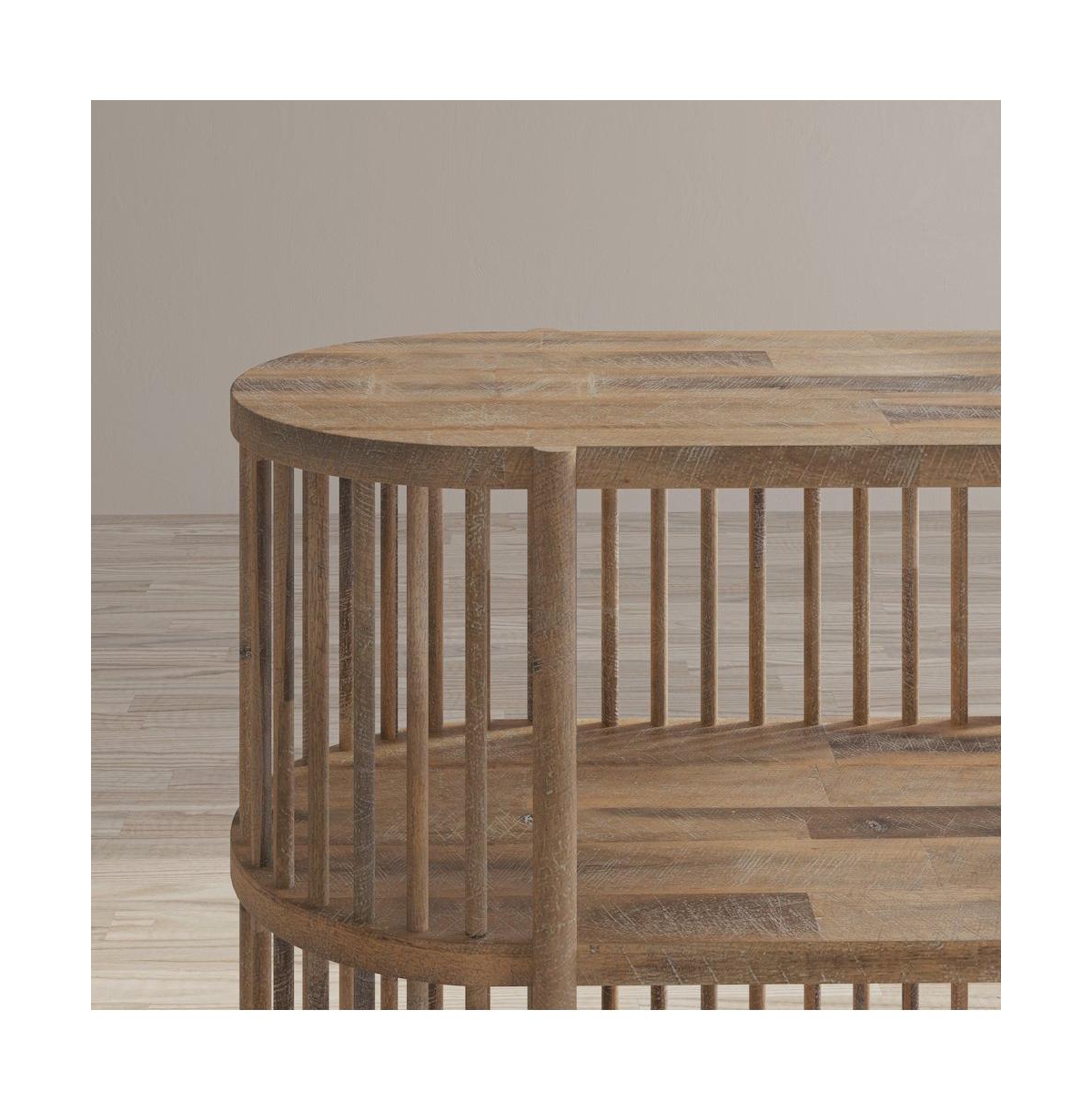 Jofran Rhapsody Mid-Century Modern 36" Open Storage Console Bookcase