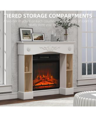 Baroque Fireplace Mantel, Fireplace Surround with Leg,