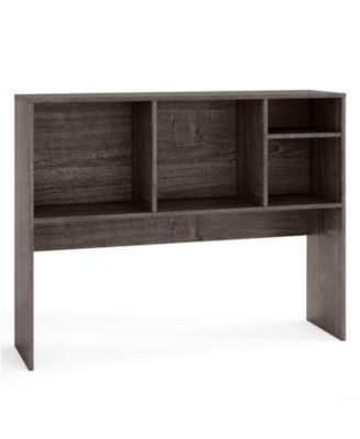 Computer Desktop Bookcase Countertop Storage Bookshelf Organizer with 4 Cubbies