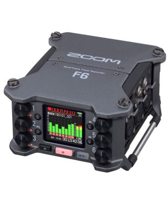 F6 Multi-Track Field Recorder, Bundle with 128GB SDXC Memory Card, 4x NiMH Battery, 4-Bay Charger and 25' XLR Mic Cable