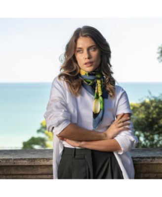 Limoni Fioriti - Silk Foulard for Women