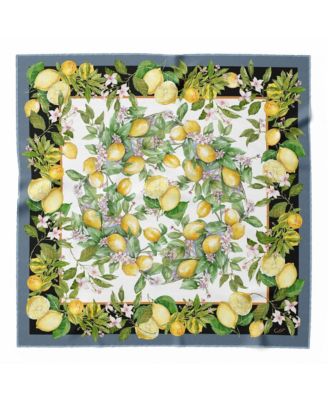 Limoni Fioriti - Silk Foulard for Women