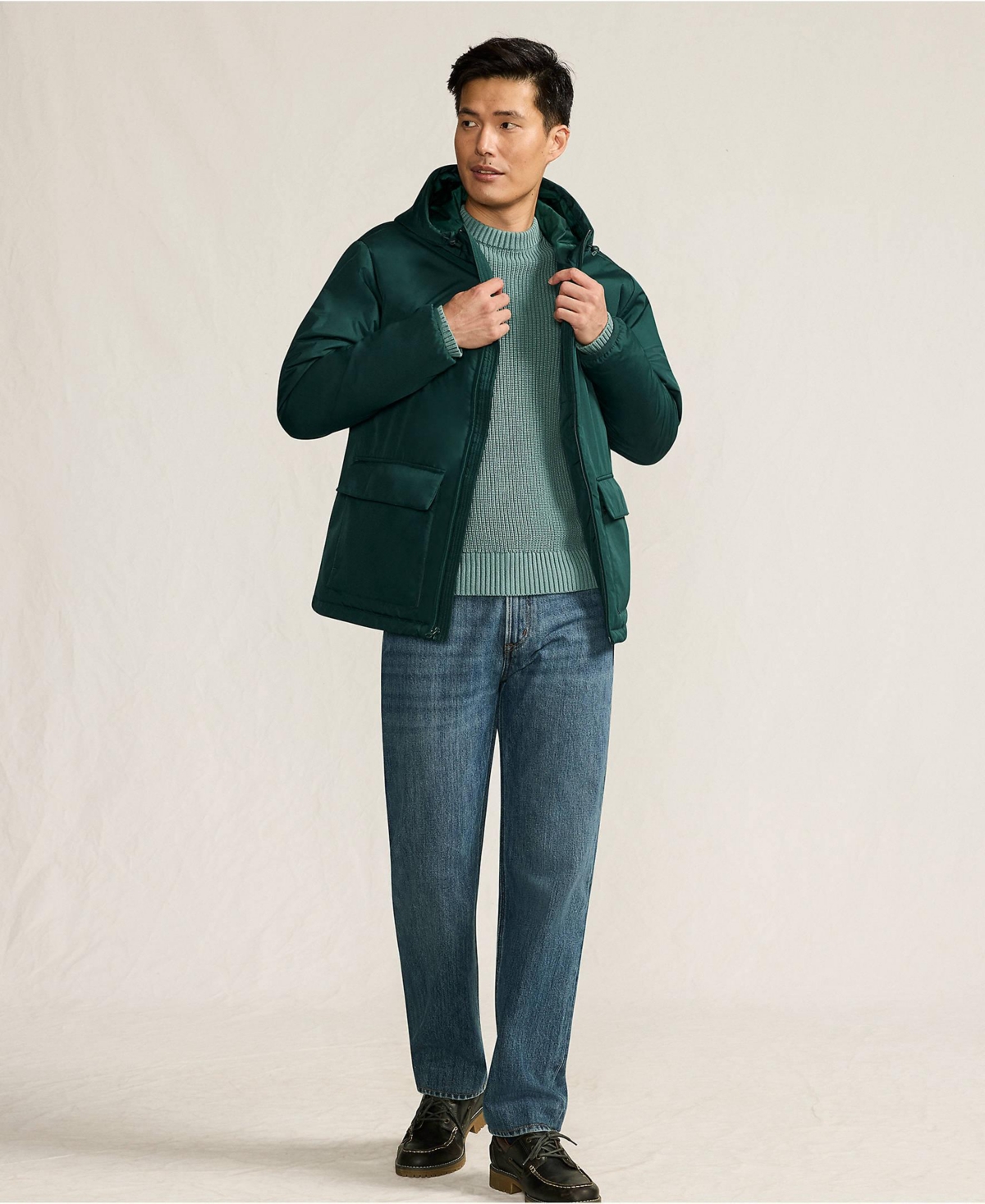 Lands' End Big & Tall FeatherFree Insulated Hooded Jacket