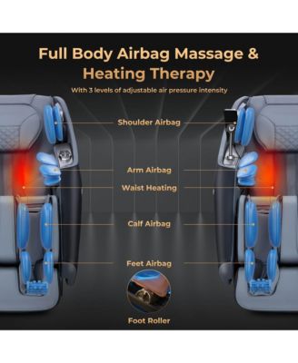 Zero Gravity SL Track Full Body Massage Chair with Waist Heating & Airbag Massage