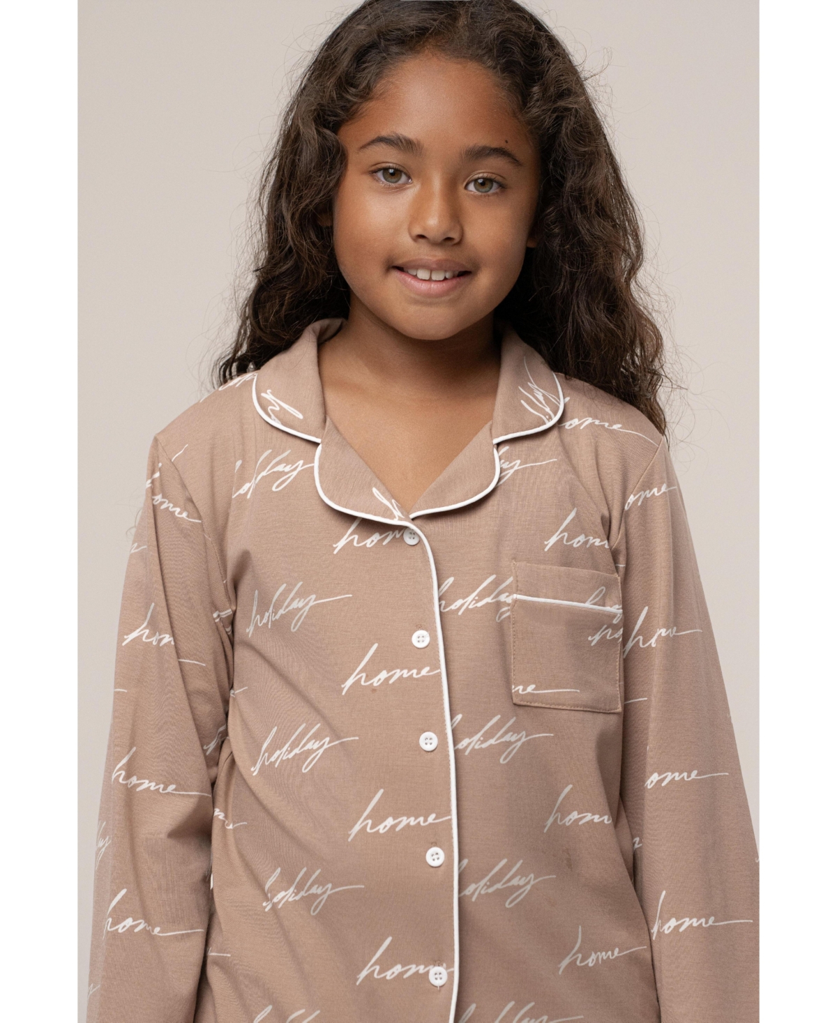 Jluxlabel Kids Home For The Holidays Pajama Set
