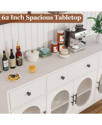 Buffet Cabinet with Storage,62'' Large Sideboard