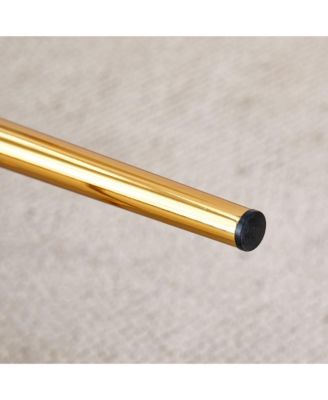 Modern Metal Bar Stools with Water-Resistant PU Leather, 38" Height, Stylish Dining Stool