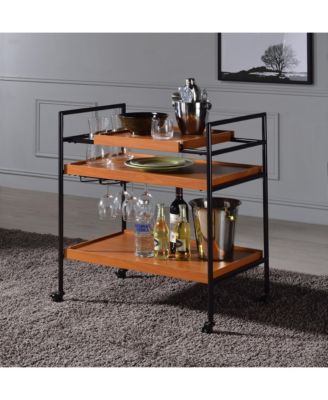 Lisses Chrome Finish Serving Cart