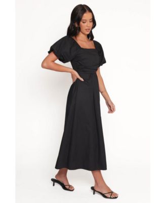 Women's Clo Puff Sleeve Midi Dress
