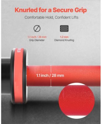 SUGFIT 4FT Barbell Bar 2-Inch Olympic Weight Bar Knurled Grip 550 LB Capacity